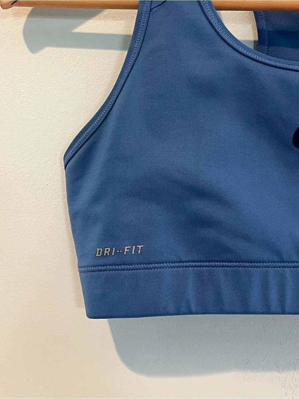 Nike Pro Women’s Dri-FIT Blue Support Sports Bra, Size Medium